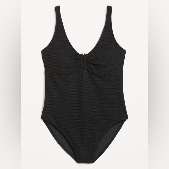 Crochet One-Piece Swimsuit - Picture 3 of 9